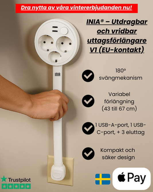 INIA® – Utbyggbar och vridbar elfördelare V1 (EU-kontakter)