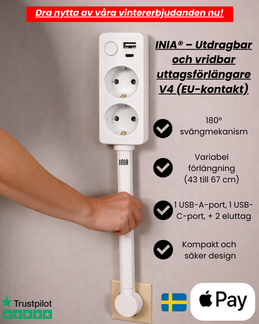 INIA® – Utbyggbar och vridbar elfördelare V4 (EU-kontakter)